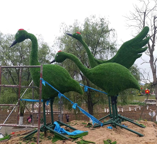 自貢五色草動物造型